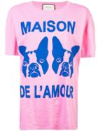 Gucci French Bulldog Oversized T-shirt - Pink