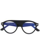 Tom Ford Eyewear Classic Round Glasses - Black