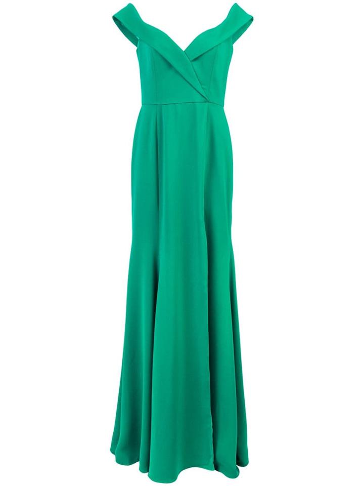 Jay Godfrey Off-shoulder Fitted Dress - Green