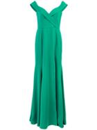 Jay Godfrey Off-shoulder Fitted Dress - Green