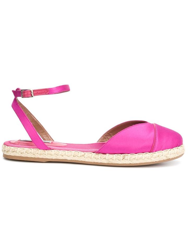 Tabitha Simmons Sebille Espadrilles, Women's, Size: 9.5, Pink/purple, Satin