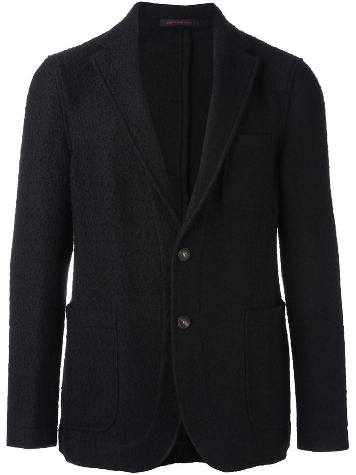 The Gigi 'angie' Blazer, Men's, Size: 48, Black, Polyamide/virgin Wool/cotton/cotton