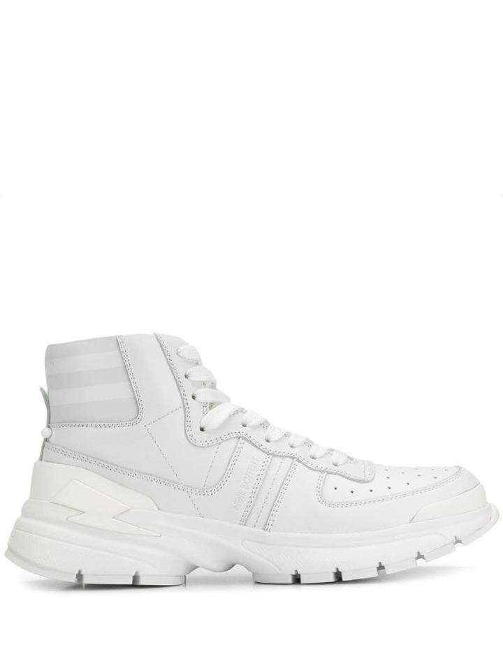Neil Barrett Ankle Lace-up Sneakers - White
