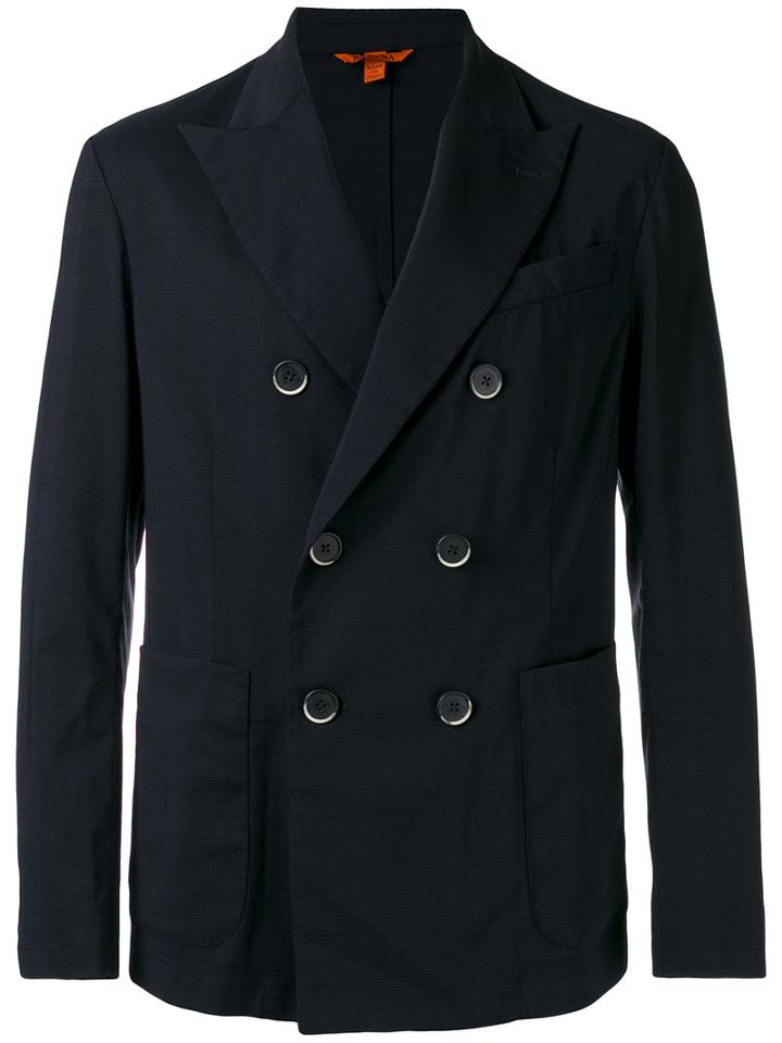 Barena - Double Breasted Jacket - Men - Spandex/elastane/wool - 52, Blue, Spandex/elastane/wool