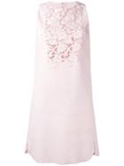 Giambattista Valli Macramé Panel Mini Dress, Women's, Size: 44, Pink/purple, Silk/cotton/polyamide/viscose