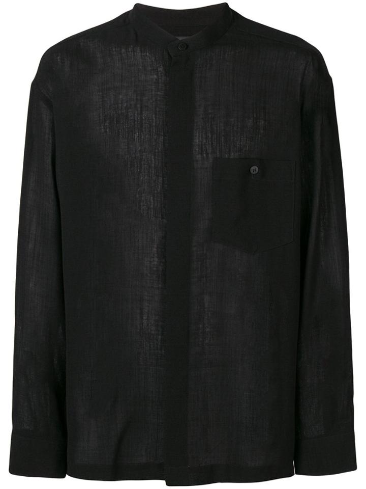 Issey Miyake Men Long-sleeve Shirt - Black