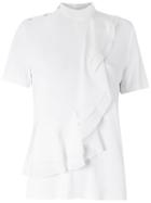 Ruffled Blouse - Women - Viscose - 38, White, Viscose, Reinaldo Lourenço