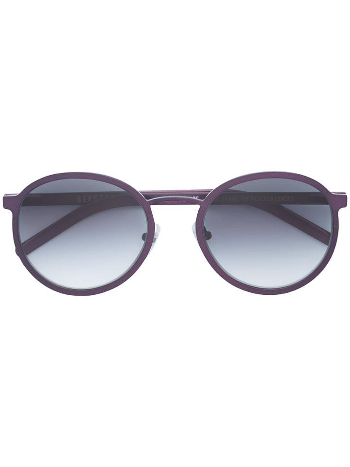 Blyszak Round Frame Tinted Sunglasses - Pink & Purple