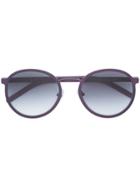 Blyszak Round Frame Tinted Sunglasses - Pink & Purple