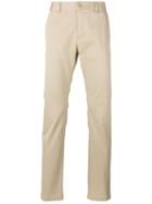 Saint Laurent - Classic Slim Chino Trousers - Men - Cotton/polyurethane - 33, Nude/neutrals, Cotton/polyurethane