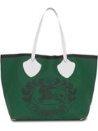 Burberry Large Reversible Logo Tote - Green