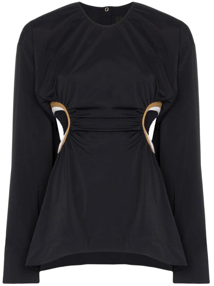 Markoo Cut Out-detail Top - Black