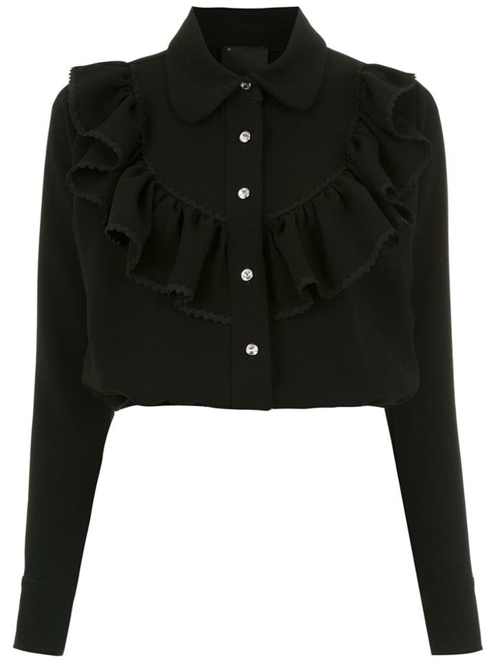 Andrea Bogosian Ruffled Shirt - Black