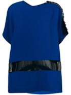 Maison Margiela Tulle Insert T-shirt - Blue