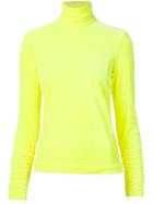 Delpozo Turtle Neck Sweater, Women's, Size: 36, Yellow/orange, Polyester/spandex/elastane