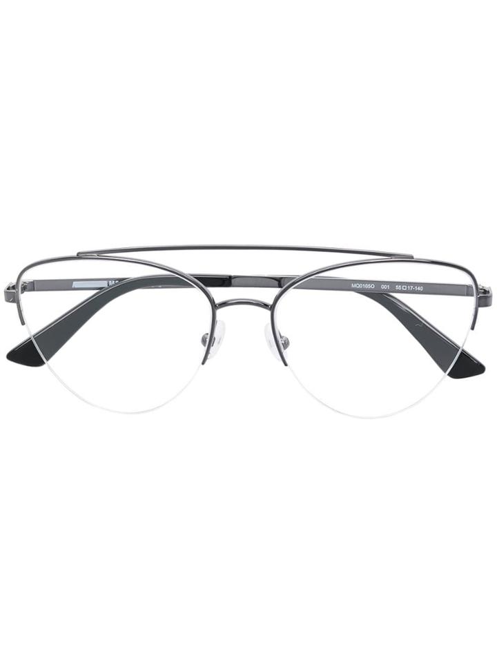 Mcq Alexander Mcqueen Aviator Glasses - Black