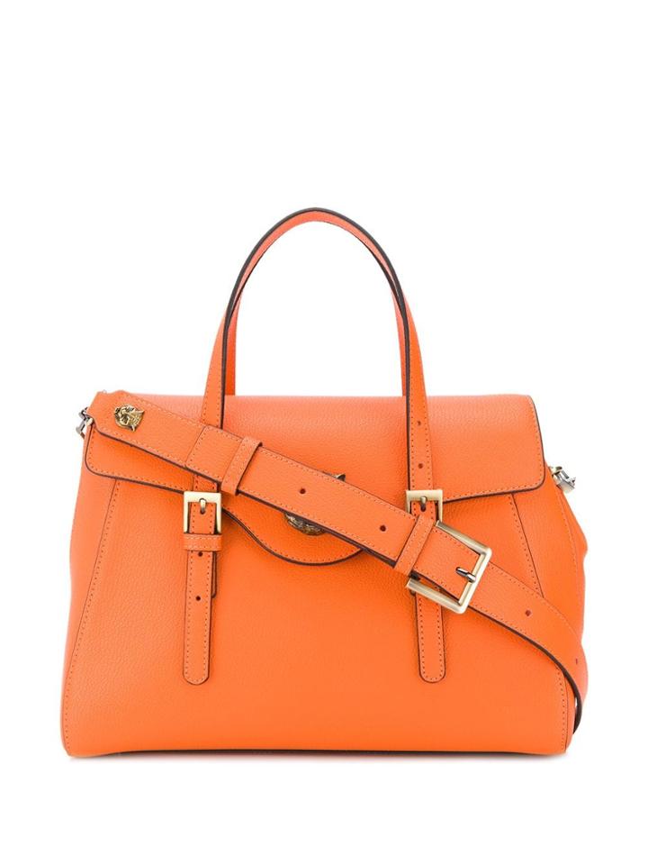 Tosca Blu Tiger Plaque Shoulder Bag - Orange