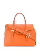 Tosca Blu Tiger Plaque Shoulder Bag - Orange