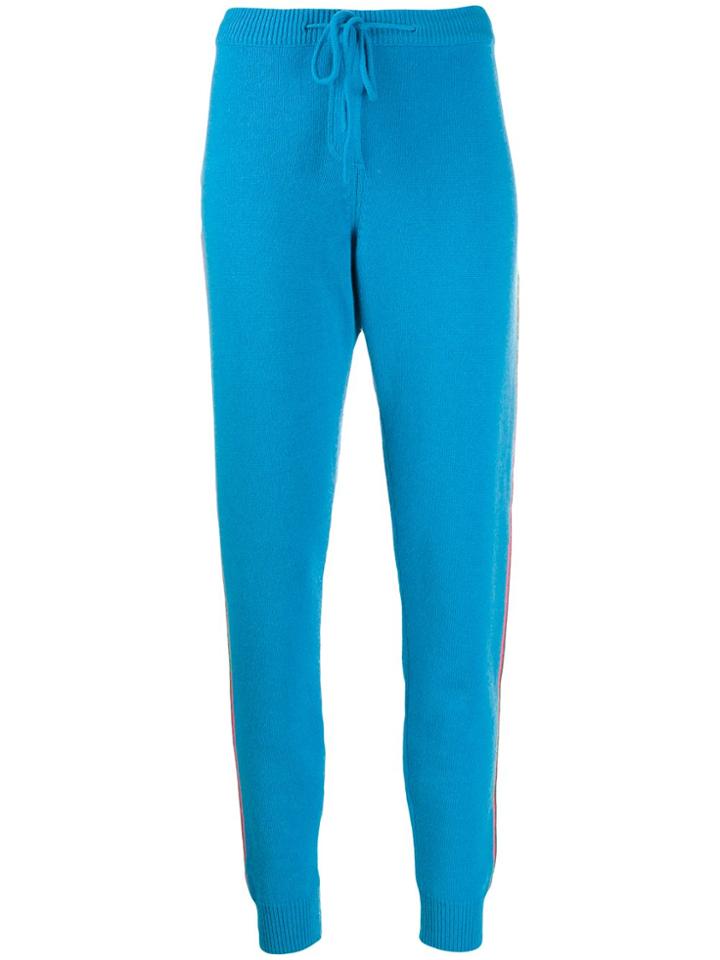 Chinti & Parker Cashmere Stripe Detail Trousers - Blue