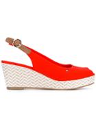 Tommy Hilfiger Wedged Sandals - Red