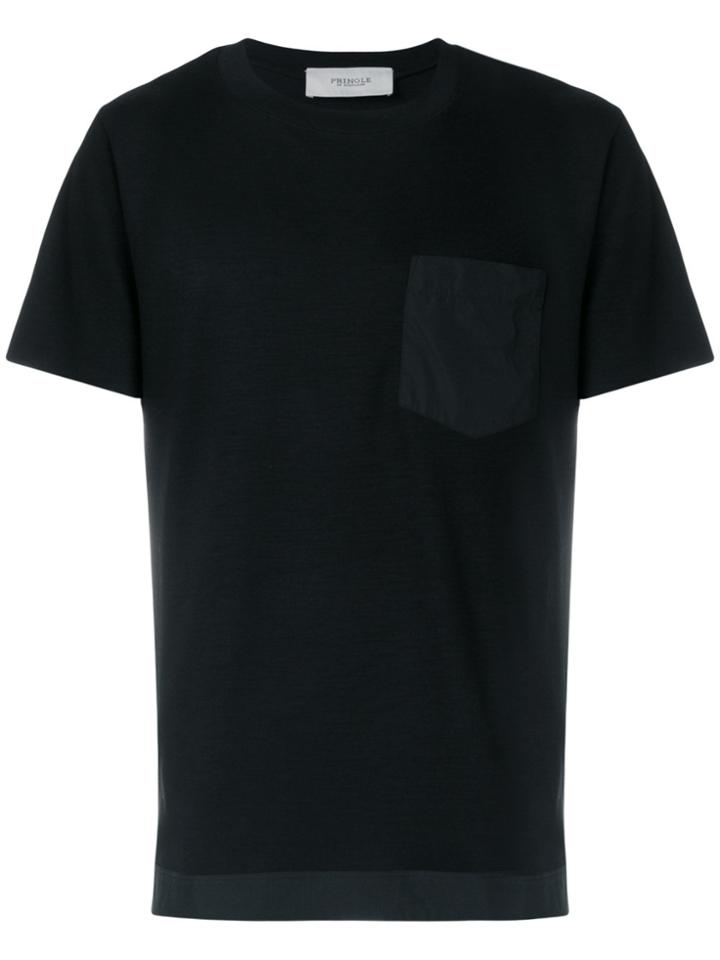 Pringle Of Scotland Contrast Pocket T-shirt - Black