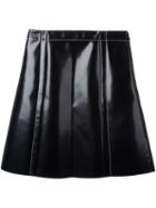 Proenza Schouler Coated A-line Skirt, Women's, Size: 4, Black, Polyurethane/polyester/cupro