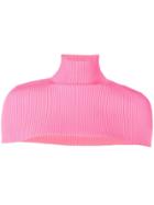 Gcds Ribbed Knit Collar - Pink