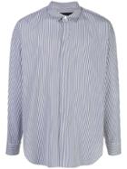 Juun.j Striped-print Oversized Shirt - Blue