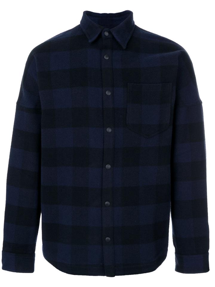Palm Angels Check Shirt - Blue