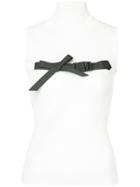 Shushu/tong Buckled Bow Tank Top - White