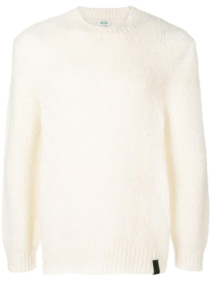 Kenzo Textured Knit Sweater - White