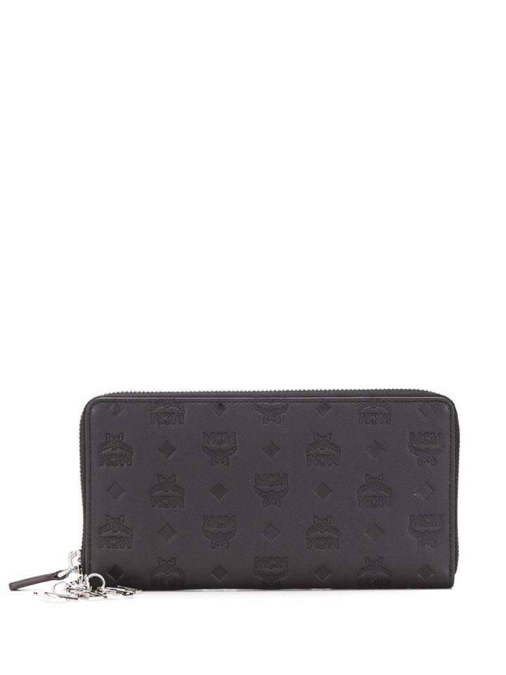 Mcm Logo Visetos Wallet - Black