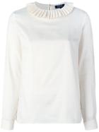 A.p.c. Pleated Collar Sweatshirt - White