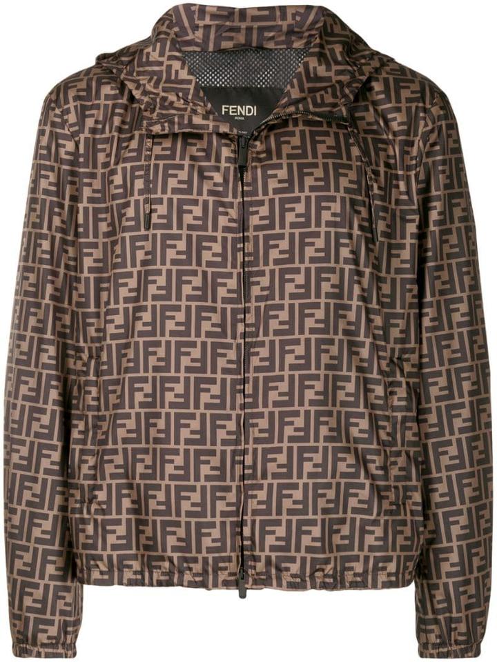 Fendi All-over Ff Windbreaker - Brown