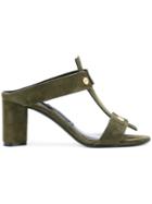 Tom Ford Slip On Caged Heel Sandals - Green