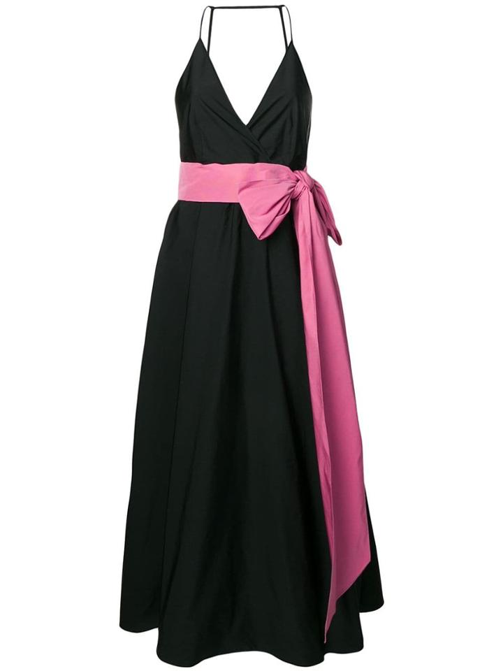 No21 Open Back Midi Dress - Black