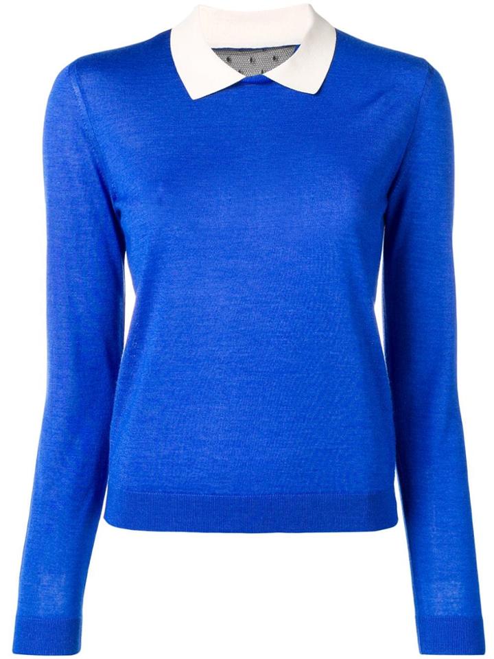 Red Valentino Peter Pan Collar Jumper - Blue