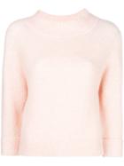 3.1 Phillip Lim Wide Collar Knit Sweater - Pink