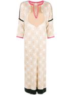 Chirazi Floral Print Dress - Nude & Neutrals