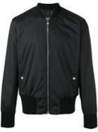 Versus Lion Patch Bomber Jacket, Men's, Size: 50, Black, Nylon/spandex/elastane/polyester