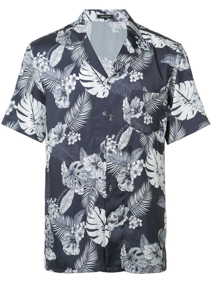 Loveless Floral Short-sleeve Shirt - Black