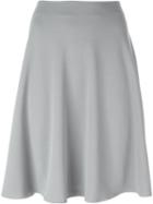 Armani Collezioni Skater Skirt, Women's, Size: 42, Grey, Polyamide/polyester/viscose