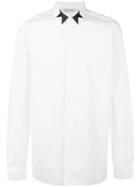 Neil Barrett - Geometric Detail Collar Shirt - Men - Cotton - 36, White, Cotton