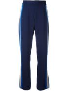 Aviù - Striped Track Pants - Women - Cotton/polyester - 42, Blue, Cotton/polyester