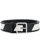 Calvin Klein 205w39nyc Striped Belt - Black