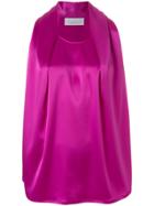 Gianluca Capannolo Pleated Front Tank Top - Pink & Purple