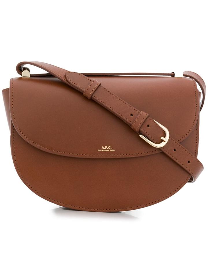 A.p.c. Genève Crossbody Bag - Brown