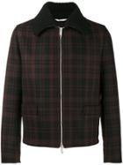 Valentino Checked Shirt Jacket - Black
