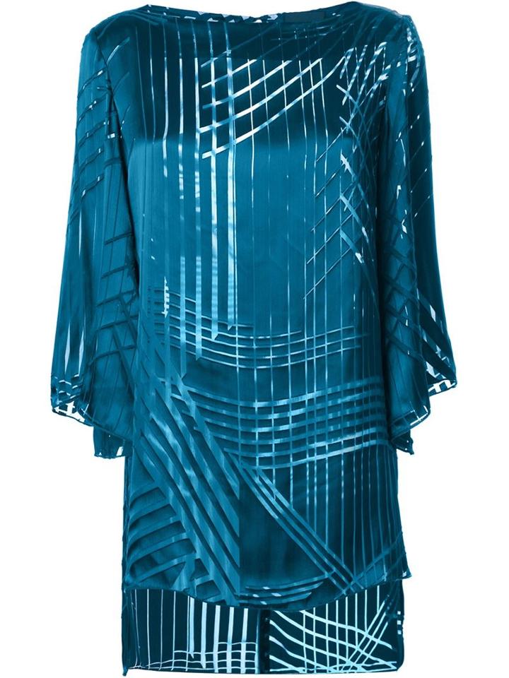 Ginger & Smart Light Stream Tunic, Women's, Size: 6, Blue, Silk/polyester/rayon/spandex/elastane