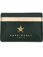 Preciously Star Embellished Cardholder - Green
